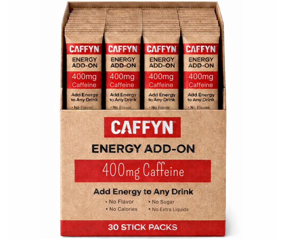 CAFFYN 400mg caffeine powder sticks 30 pack – energy add-on