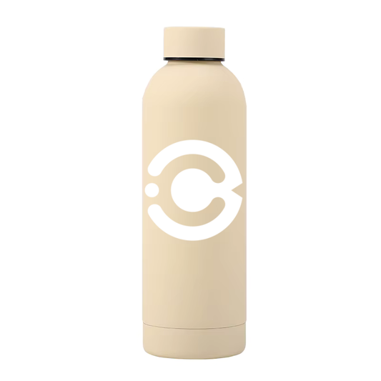 CAFFYN stainless steel small mouth sports water bottle in Beige