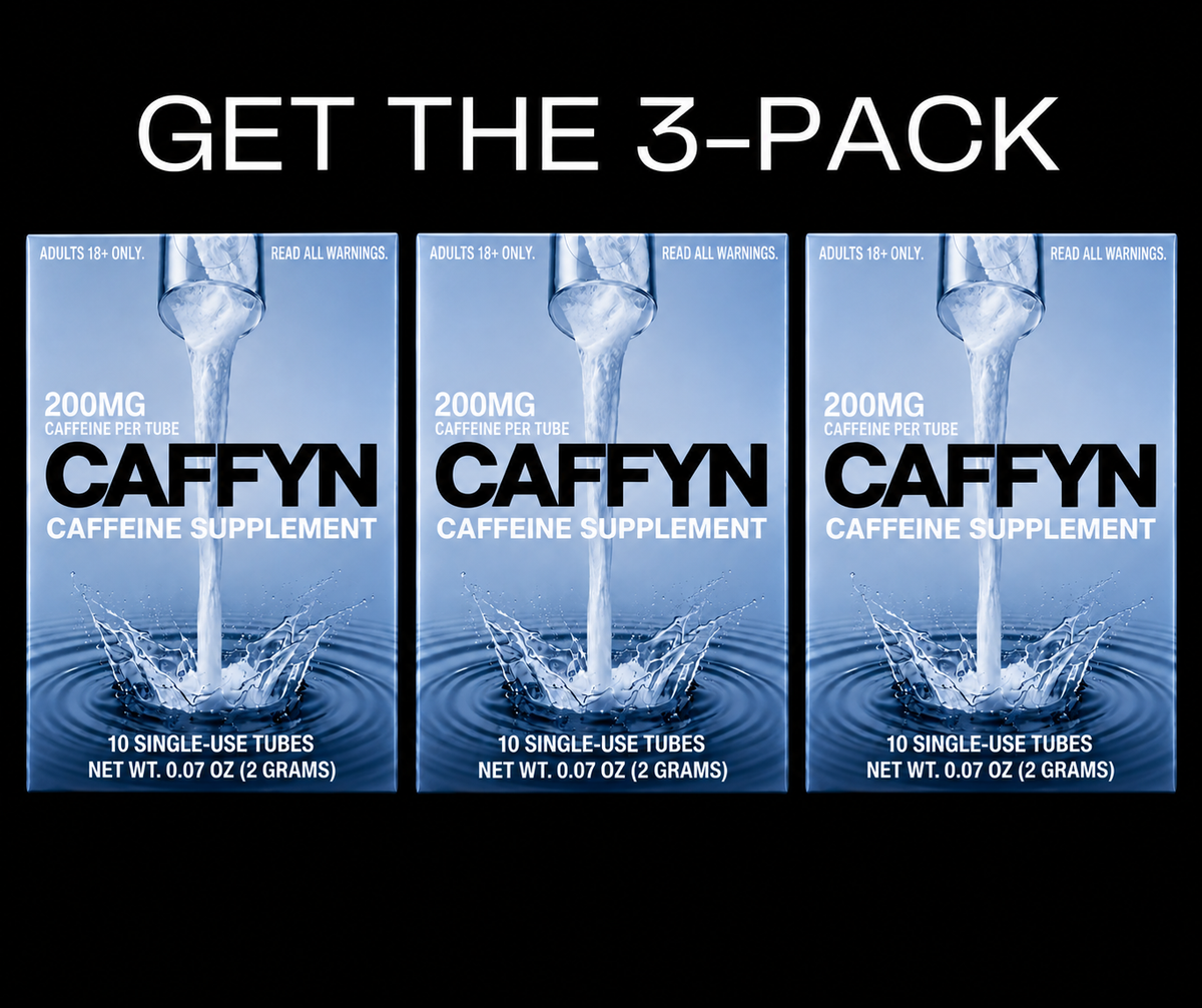 CAFFYN 200mg caffeine powder sticks 3-pack gallery image