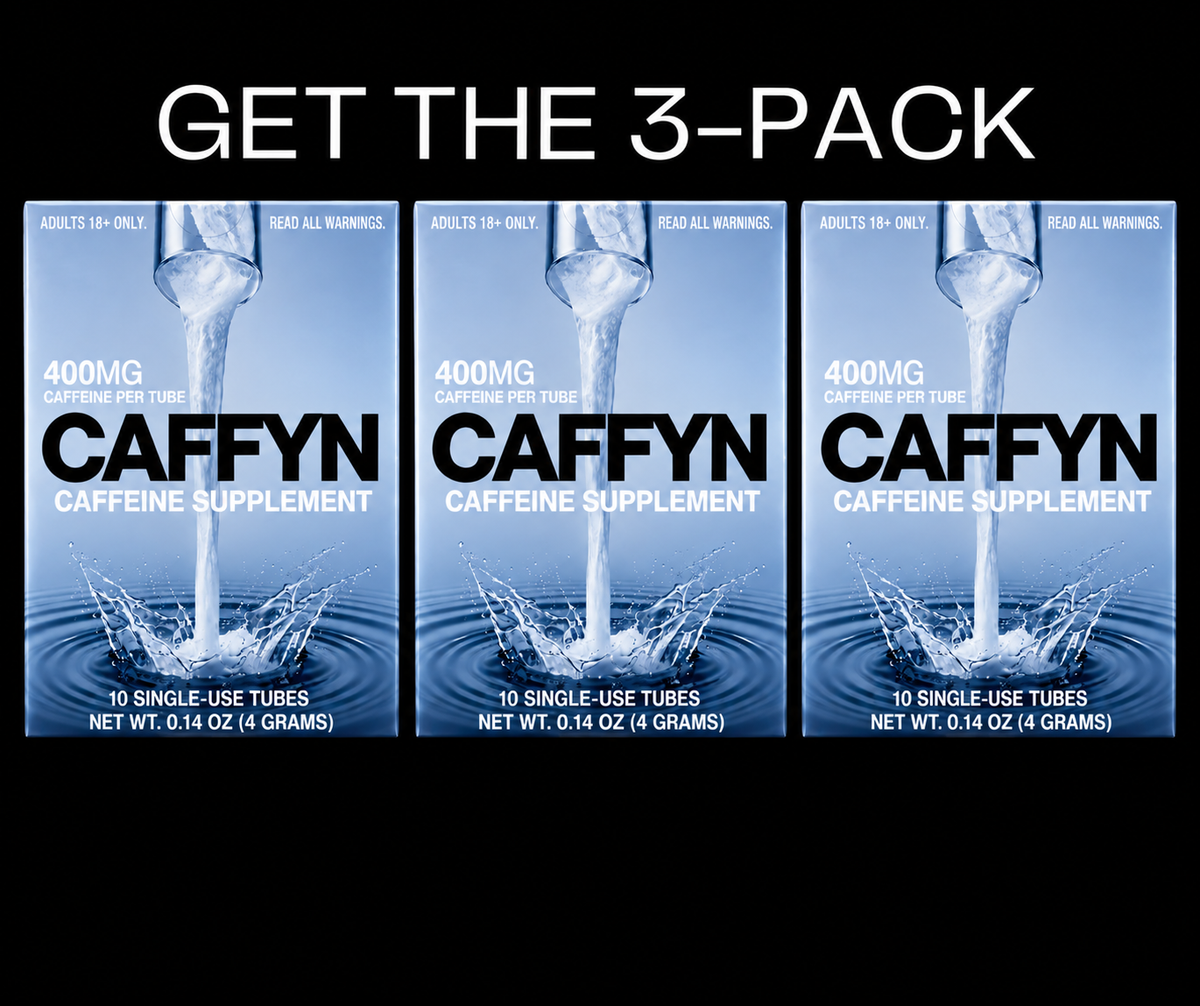 CAFFYN 400mg caffeine powder sticks 3-pack gallery image